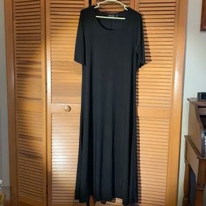 Slinky Long Black Dress
